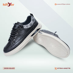 23030 Black Cross Border All Season New Men's Shoes Low -Top Leather Men's Casual Korean Trendy Sneakers