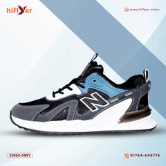 23060 Grey Cross Border All Season Men Sneakers Luxury Shoes, Fashion High Top Running Shoes For Male Walking Sneakers