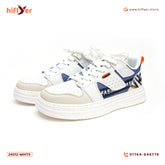 24012 White & Blue Men's Stylish Breathable, Trendy Casual Sports, Skateboard Shoes