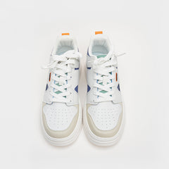 24012 White & Blue Men's Stylish Breathable, Trendy Casual Sports, Skateboard Shoes