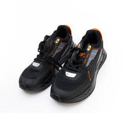 25038-Black and orange step stylish look Design All Seasons sneaker for men