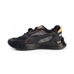 25038-Black and orange step stylish look Design All Seasons sneaker for men
