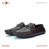 27011-Coffee Genuine Leather Comfortable Loafer Leather Shoes Men Footwear