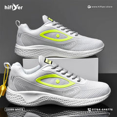 22099-White Cross -border large -size sports men's shoe Alpha Night -Light Eye Upper Bad Leisure Running Shoes