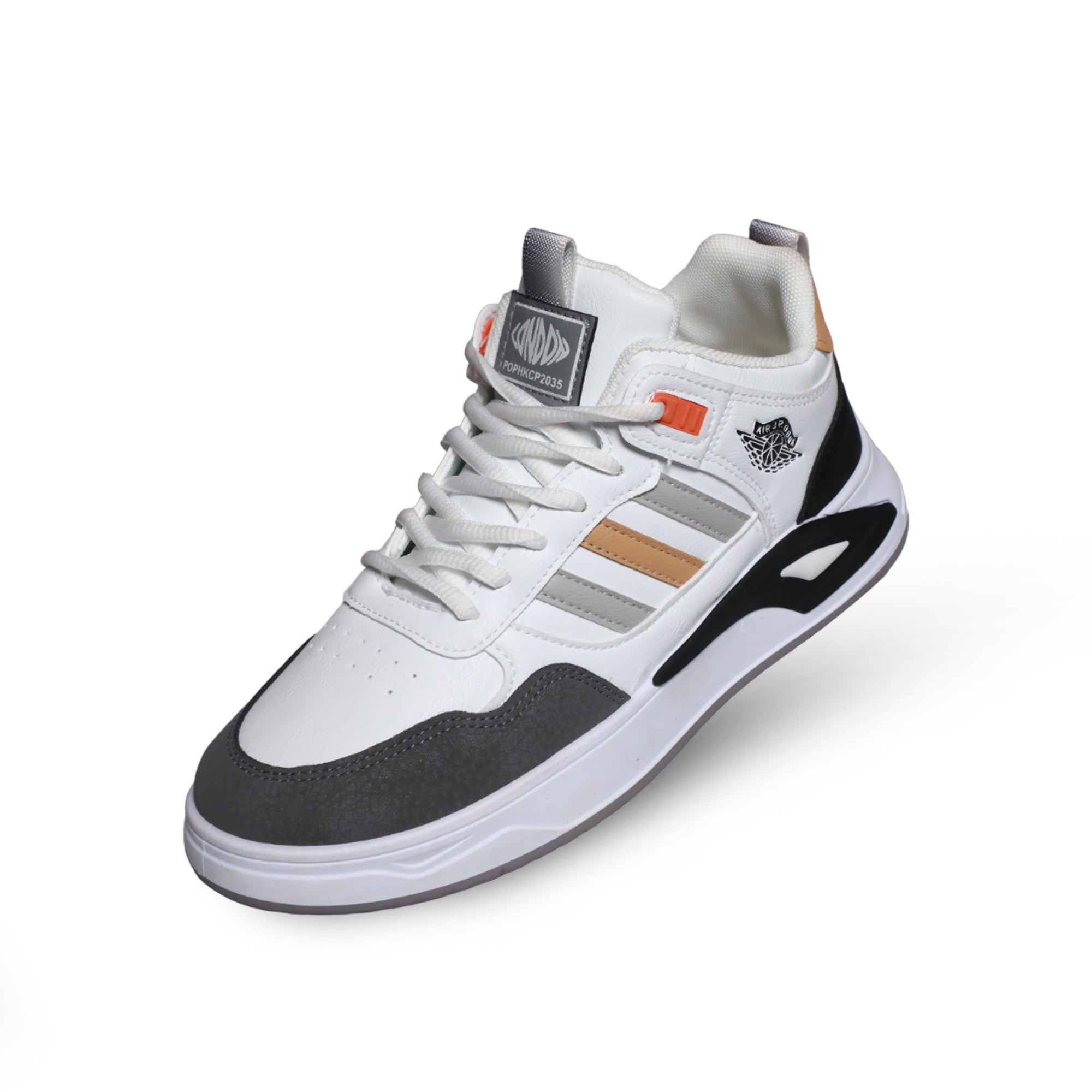 24048 White Sneakers, Sports, Stylish Shoes for Men