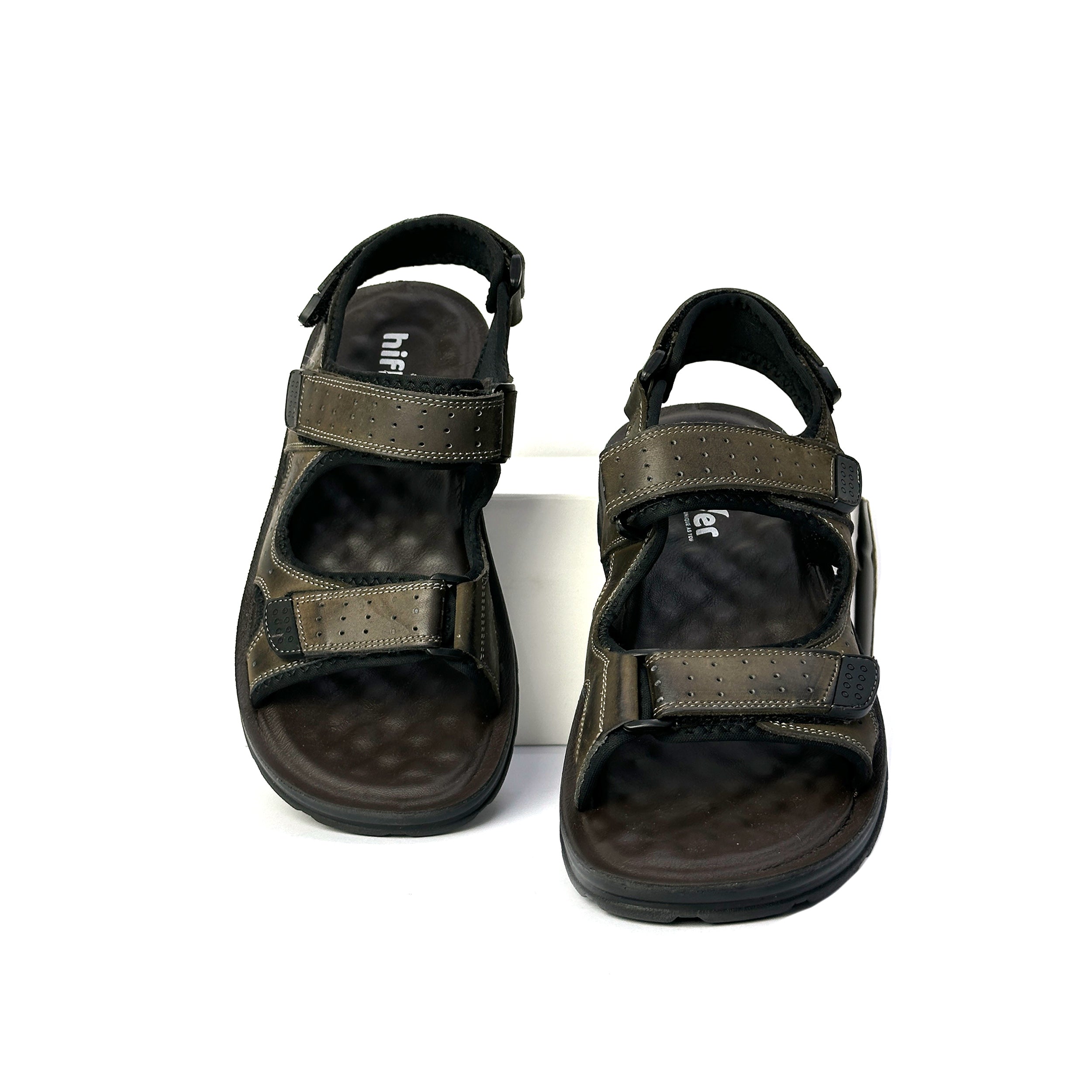 27010-Olive Premium High-Quality With Belt Men's sandal
