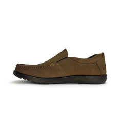 26054-Coffee Premium Leather Slip-on Lightweight Casual Loafers