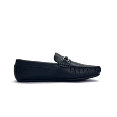 27013-Black Genuine Leather Comfortable Loafer Leather Shoes Men Footwear