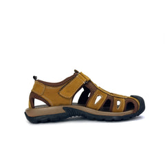 27025-Camel Premium High-Quality With Belt Men's sandal