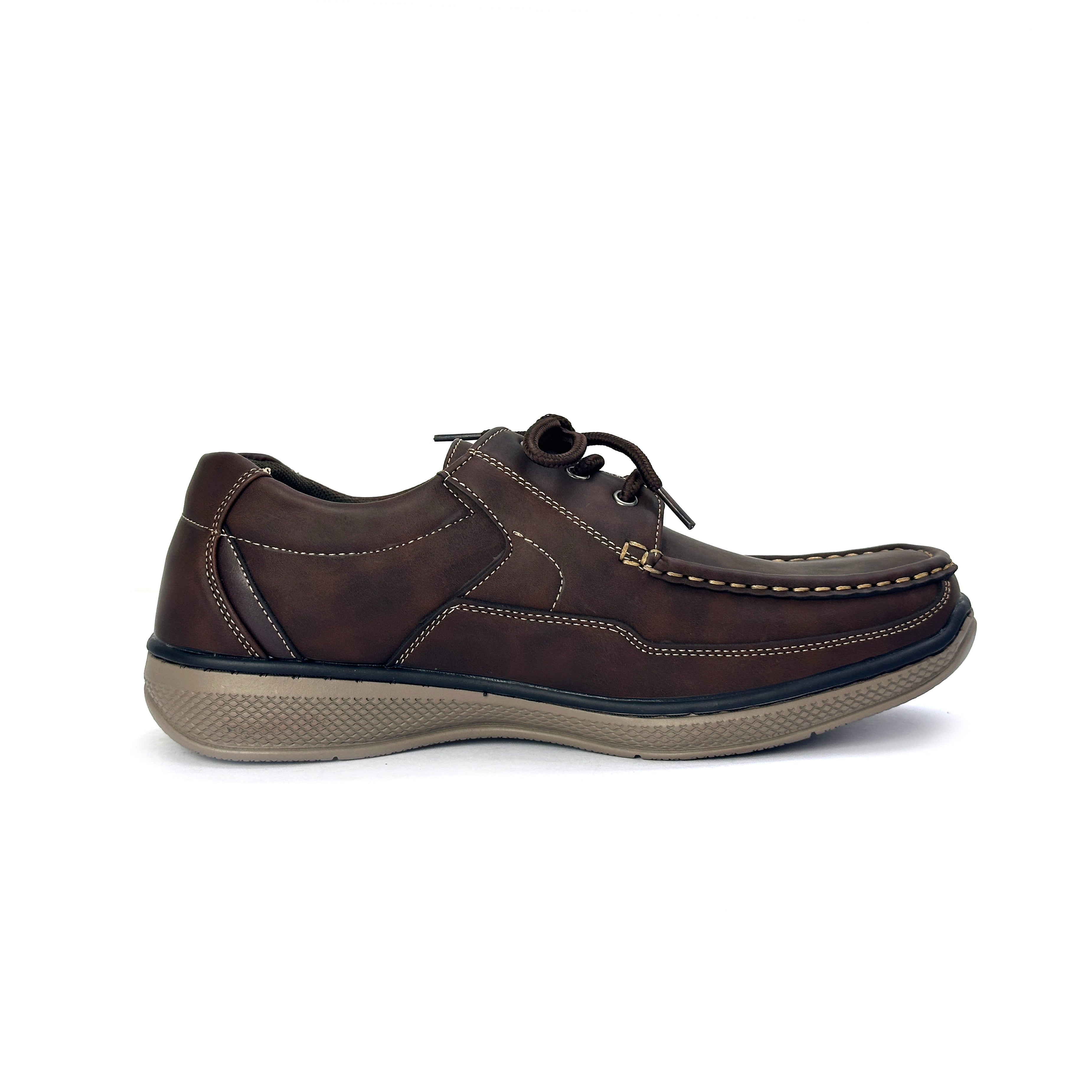 27031-Coffee Premium causal shoes For Men