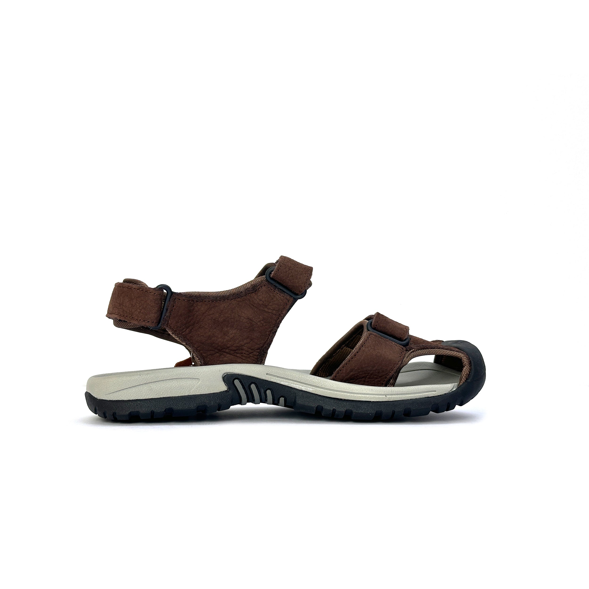 27024-Coffee Premium with belt High-Quality Men's sandal