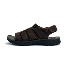 26086-Coffee Genuine Cow Leather Premium New High-Quality Men's sandals