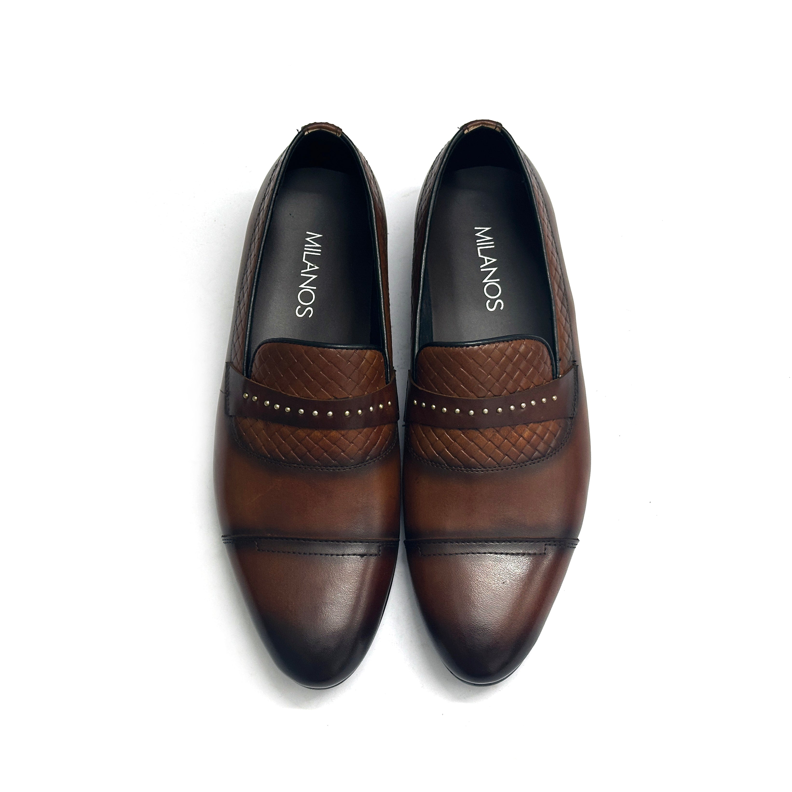 26051-Coffee Premium Party Shoes For Men