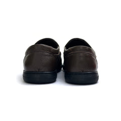 26050-coffee Premium Leather Slip-on Lightweight Casual Loafers