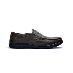 26050-coffee Premium Leather Slip-on Lightweight Casual Loafers