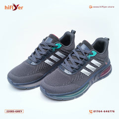 22083 Ash autumn new men's high -top sports shoes tide young students running shoes net breathable casual men's shoes