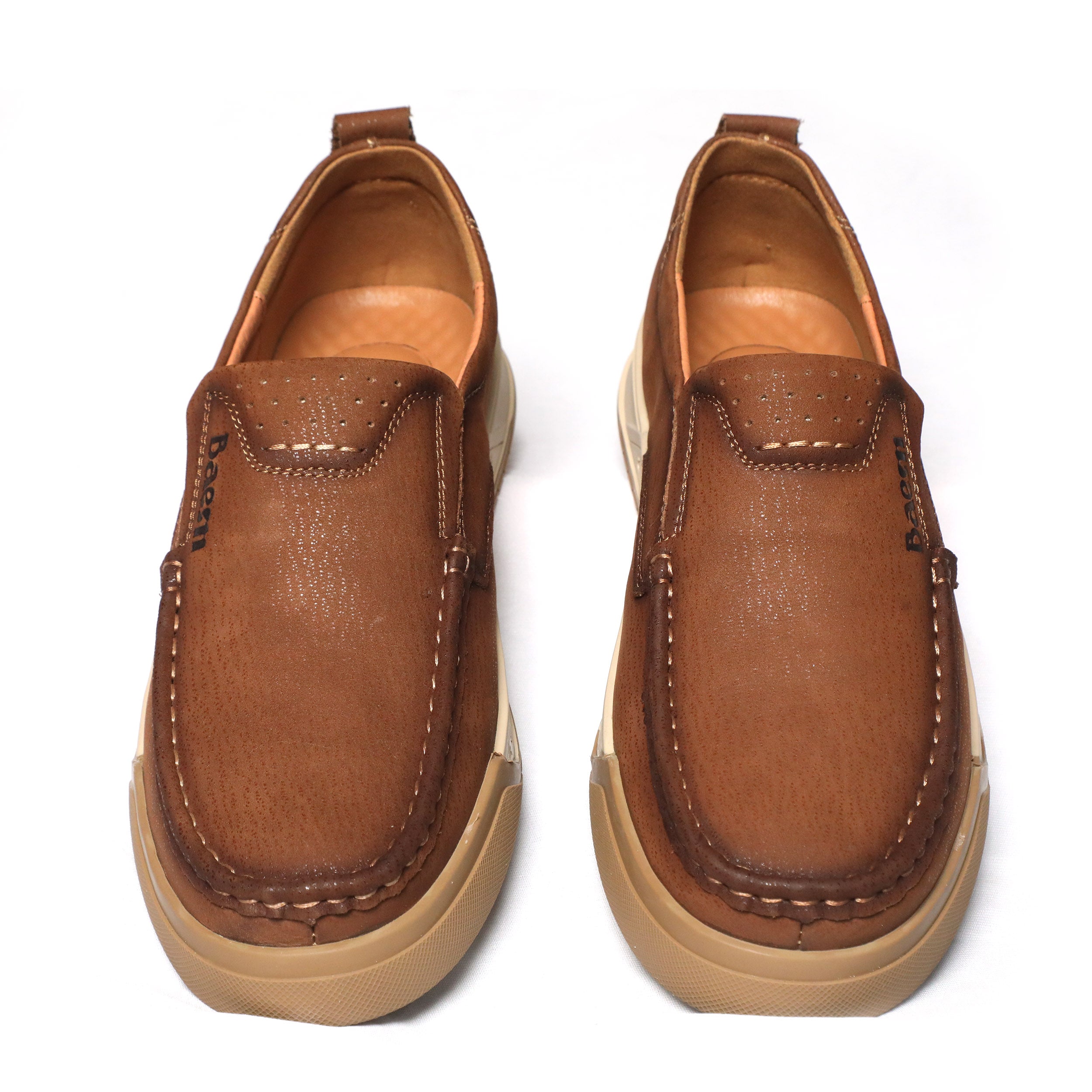 23077 Brown More Comfortable breathable non-slip footwear for leisure soft sole Mans Shoe