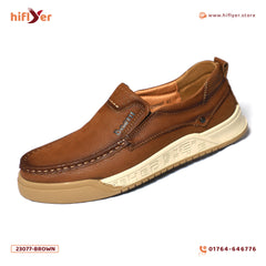 23077 Brown More Comfortable breathable non-slip footwear for leisure soft sole Mans Shoe