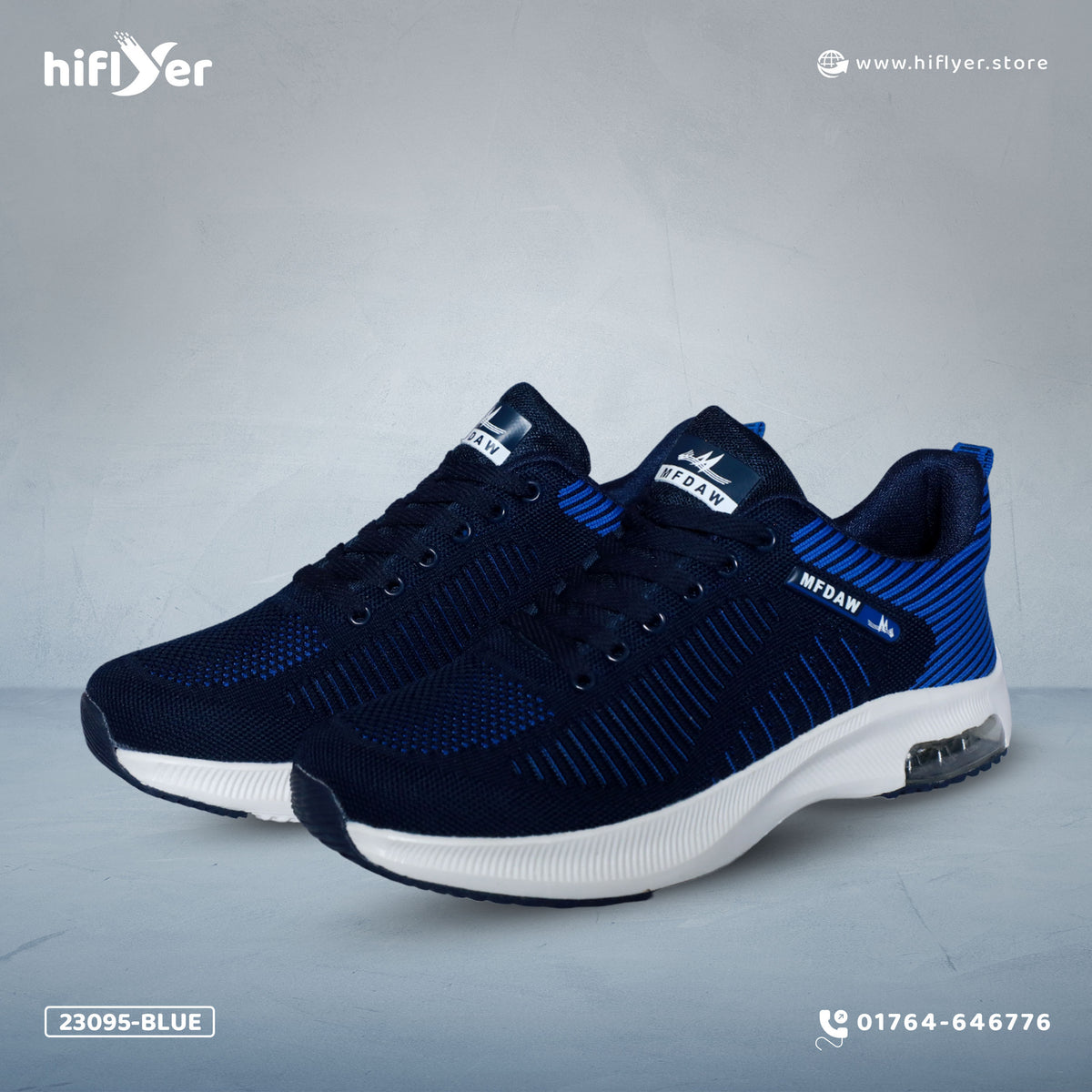 23095 Blue Oversize Sneaker Breathable And Durable Sneaker For Men