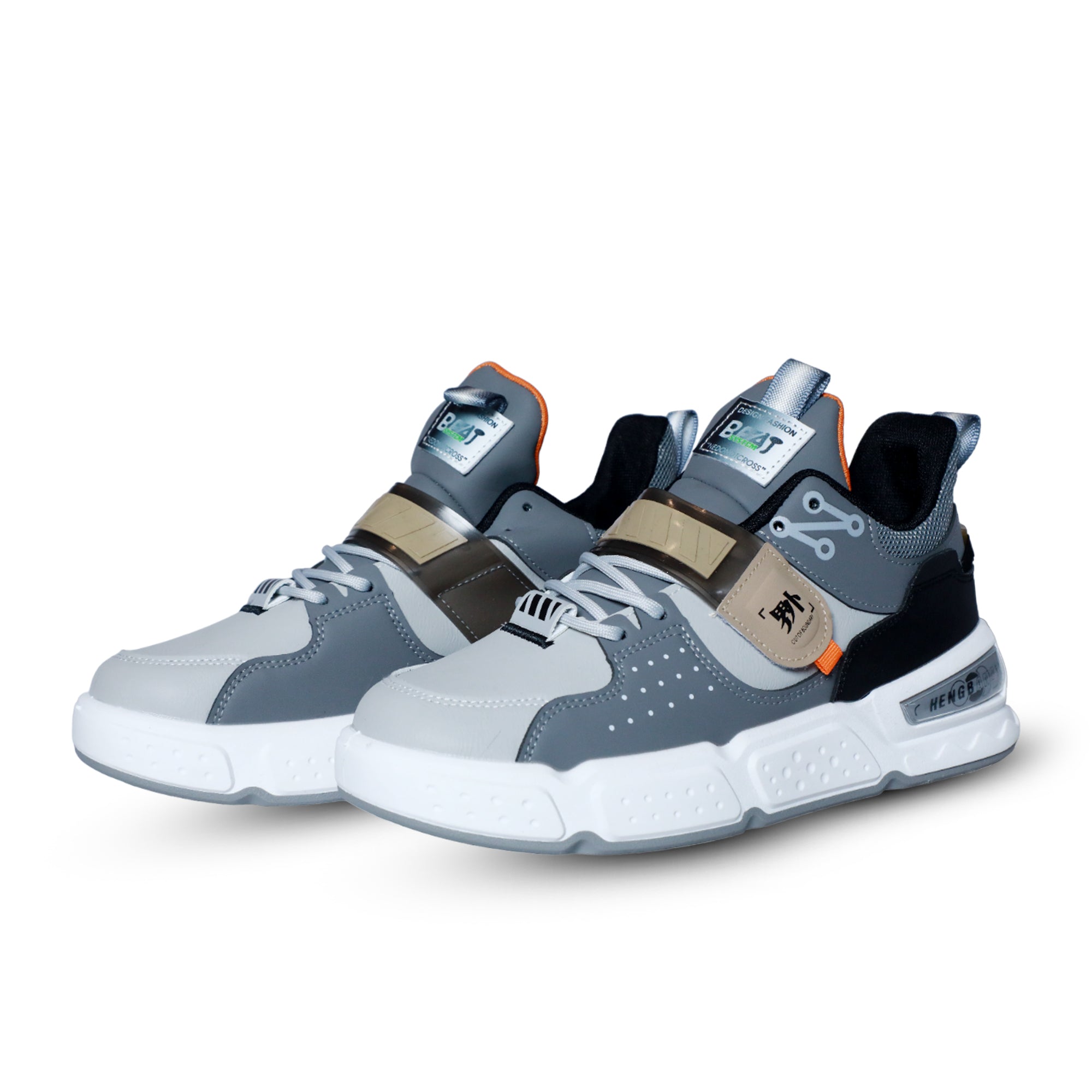 24002 Grey Sneaker & Sports, Shoes Men Sneakers Mesh Lace Up Mixed Colors Shoes Men Casual Shoes