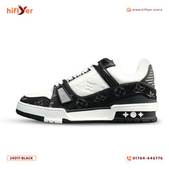 24017-Black & White Premium Men Sport Sneaker Shoe