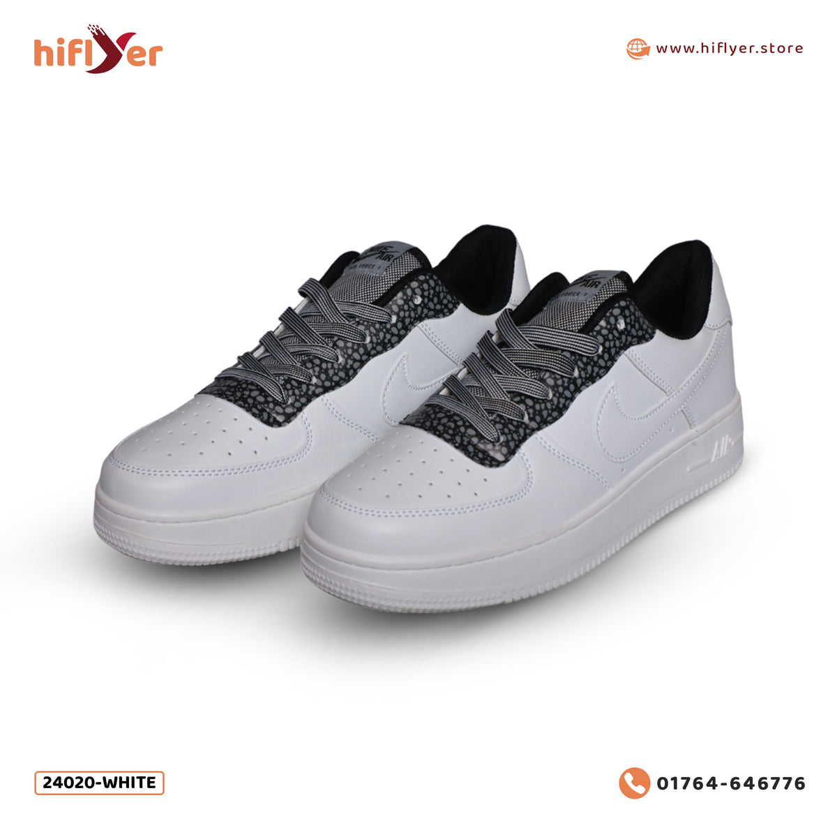 24020 White Sneakers, Sports, Stylish Shoes for Men