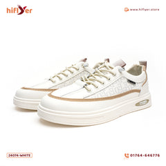 24074-White stylish Design All Seasons sneaker for men