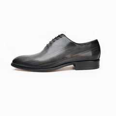 25026-Black Formal Genuine Cow leather Alligators with TPR Welted Sole Monk Strap For Men