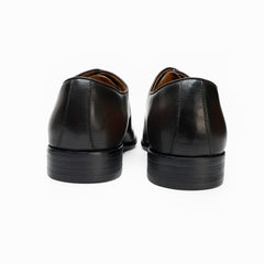 25027-Coffee Formal Genuine Cow leather Alligators with TPR Welted Sole Monk Strap For Men