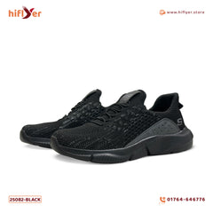 25082-Black Lightweight Running Sports Comfortable Sneaker