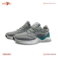 25086-Grey Alpha Bounce Rubber Lightweight Running Sports Comfortable Sneaker