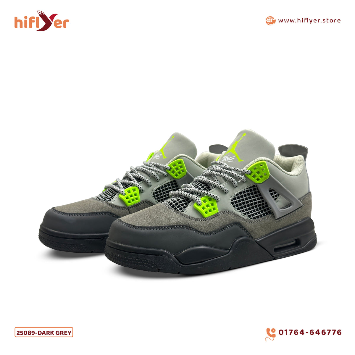 25089-Dark Grey High-neck sneakers for Men