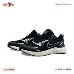 25093-Black Lightweight Running Sports Comfortable Sneaker