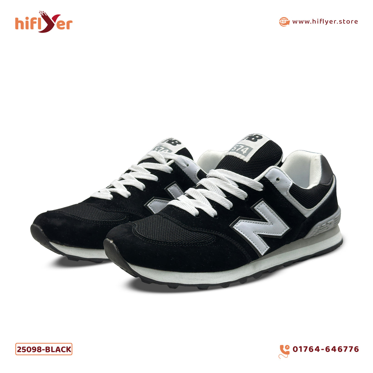 25098-Black 574 Super Lightweight Sneaker