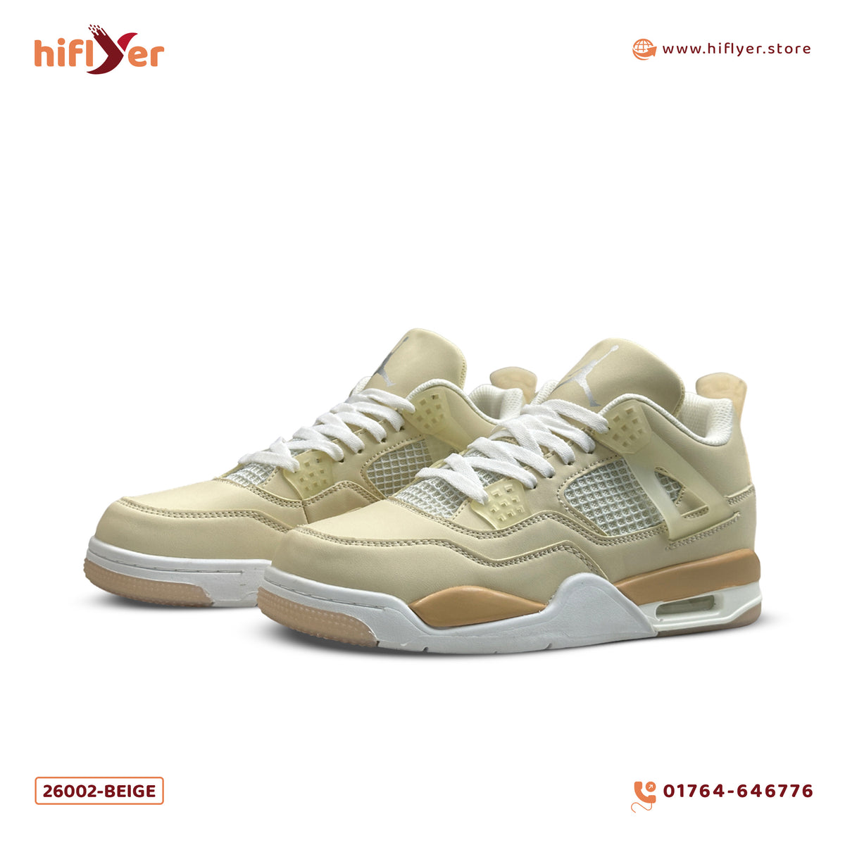 26002-Beige High-neck sneakers for Men