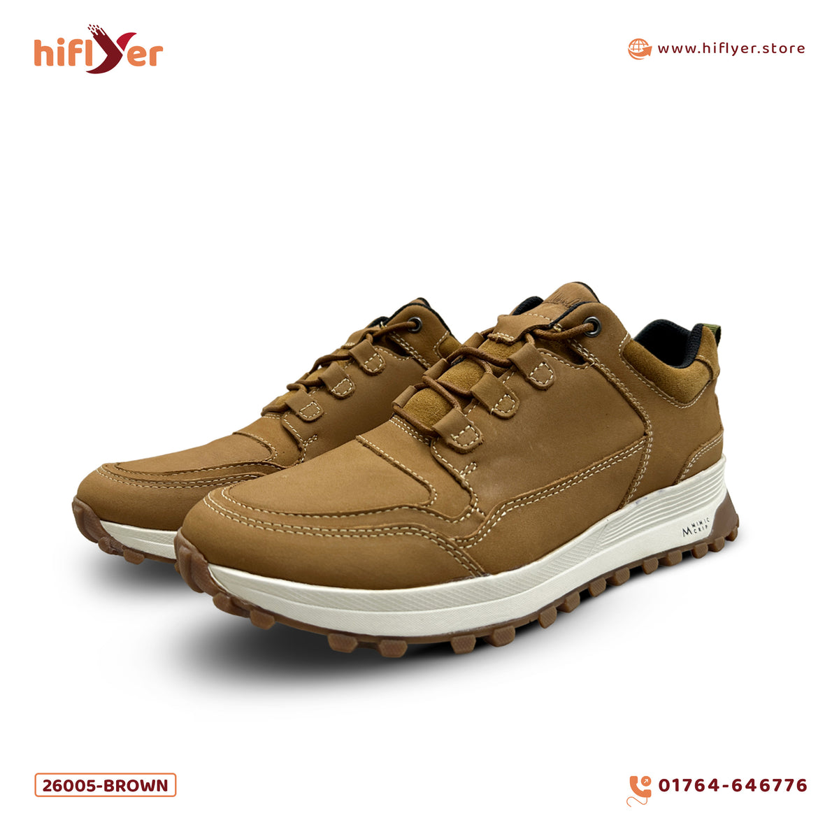 26005-Brown More Comfortable breathable non-slip footwear soft sole Casual Shoes for men