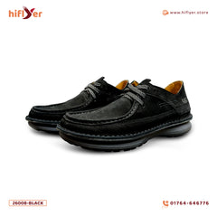 26008-Black More Comfortable Wally Funk Casual Shoe for men