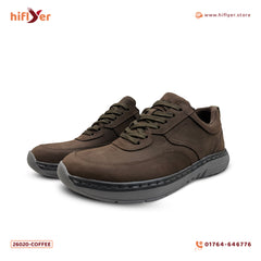 26020-Coffee Superior Pro lace light weight Sneakers For Men