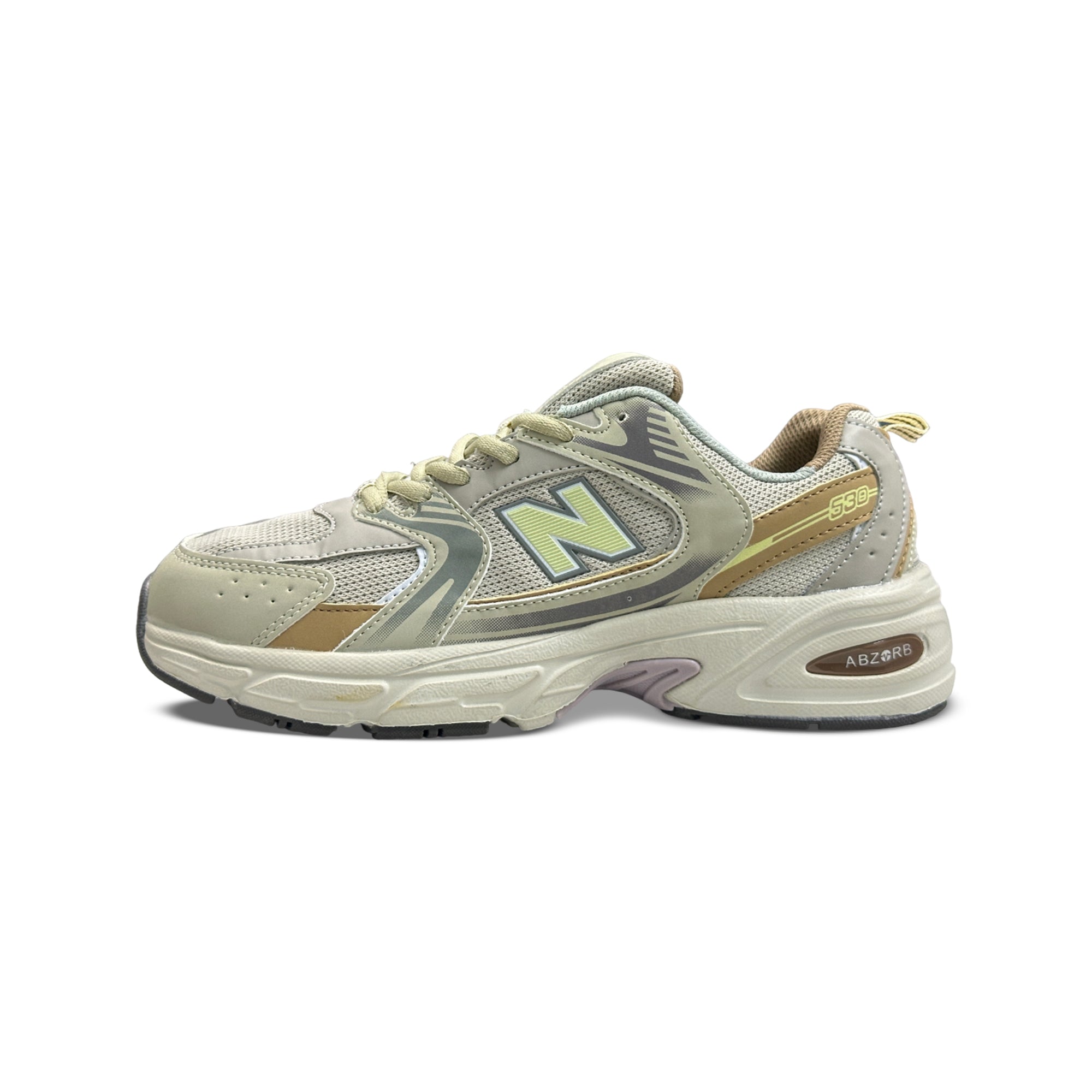 25060-Beige Super Leichter Sportlicher Sneakers