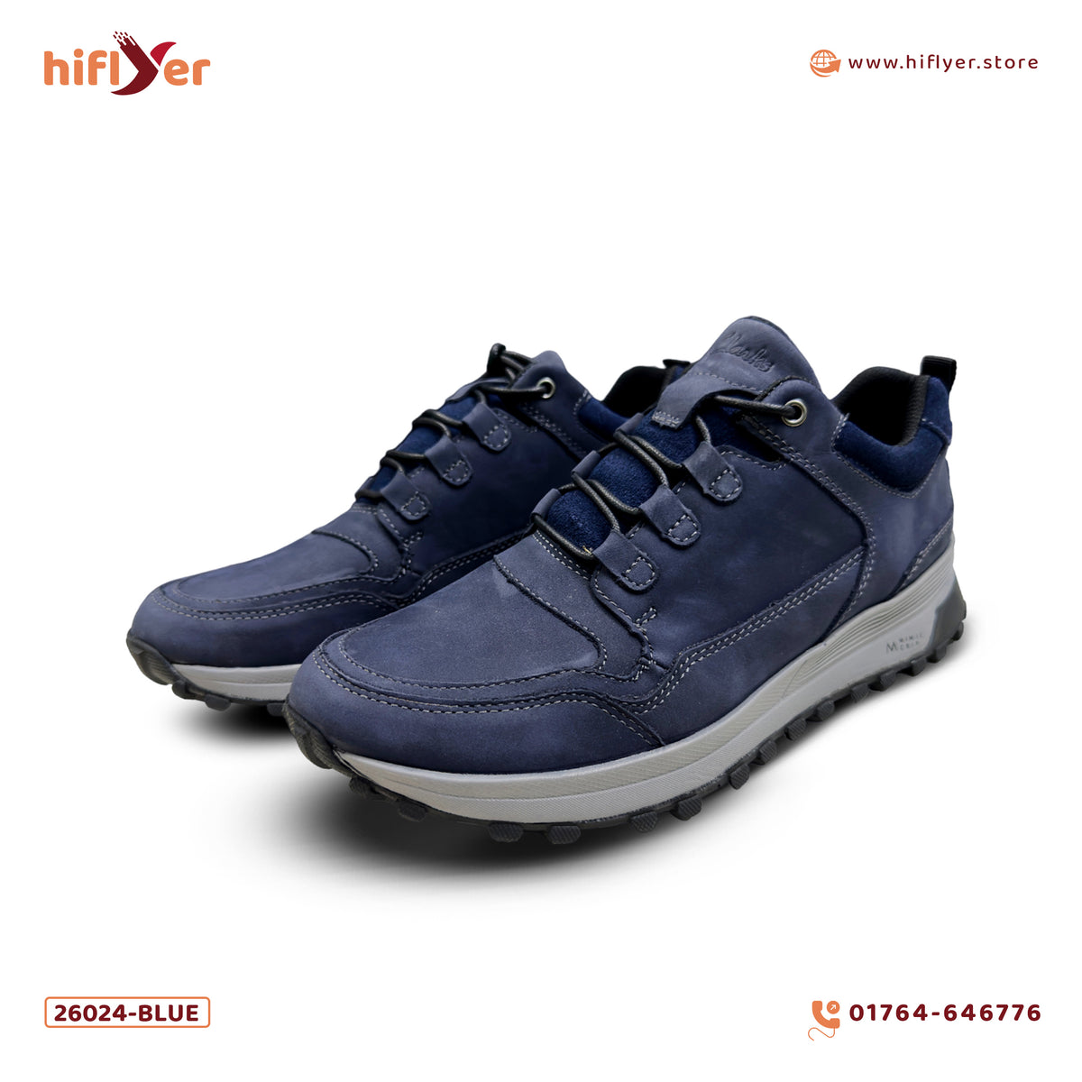 26024-Blue Comfortable breathable non-slip footwear soft sole Casual Shoes for men