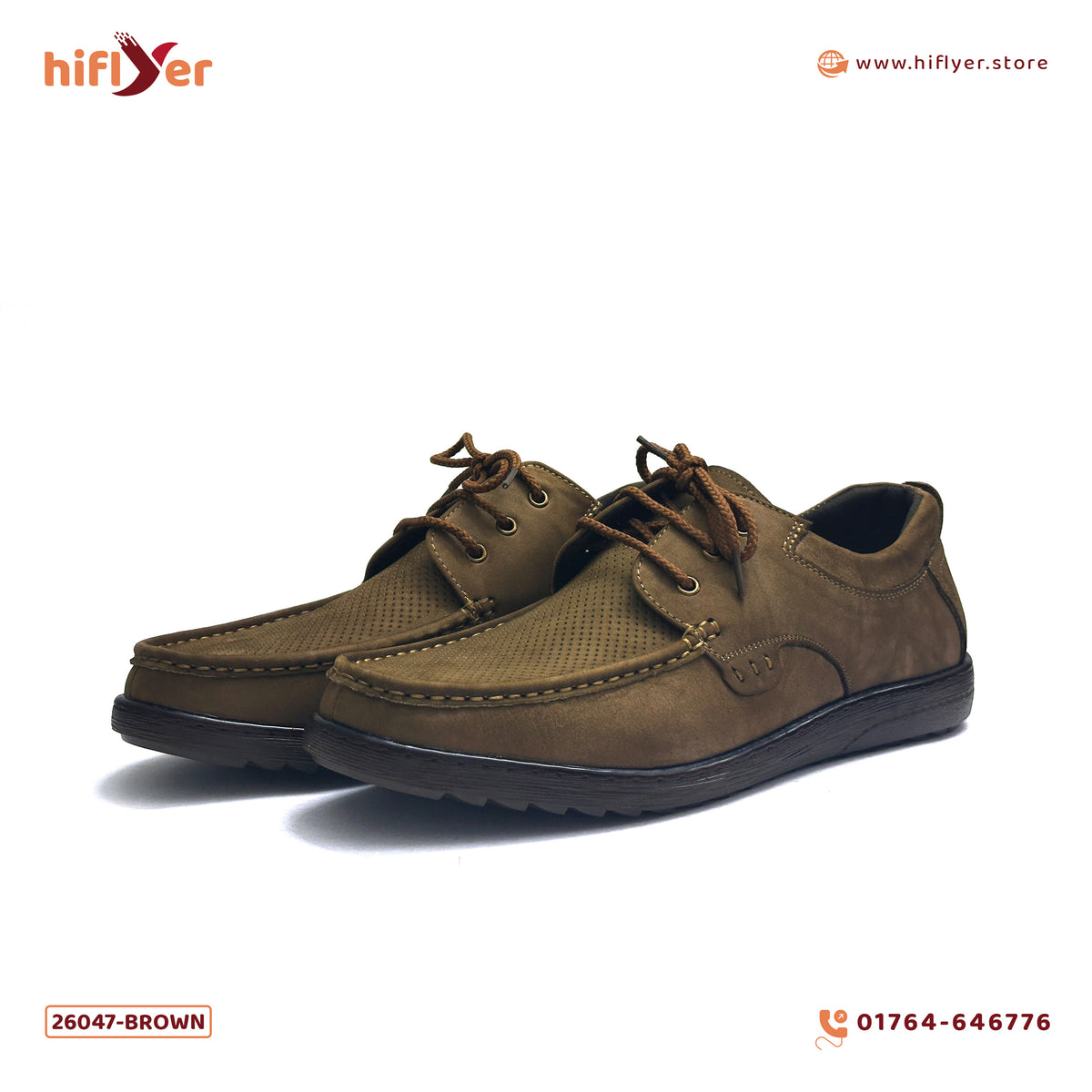 26047-Brown Premium Casual Shoes for men