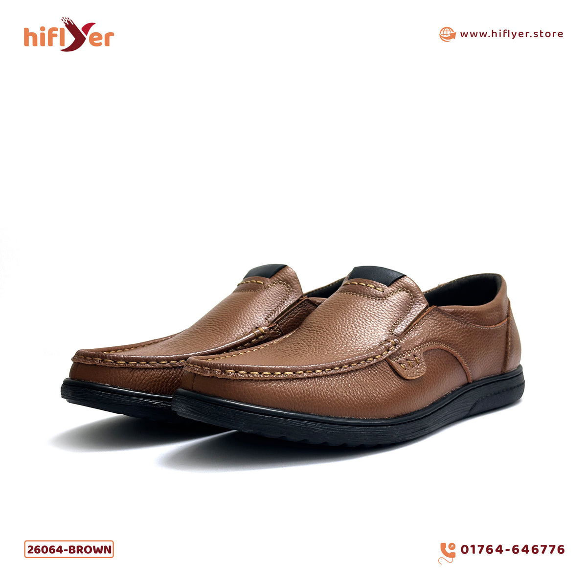 26064-Brown Premium Casual Shoes for men