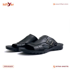 27015-Black  Premium High-Quality Men's sandal