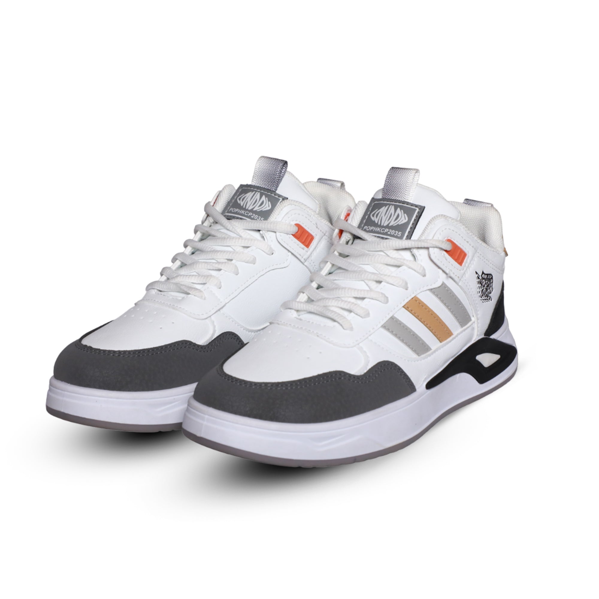 24048 White Sneakers, Sports, Stylish Shoes for Men