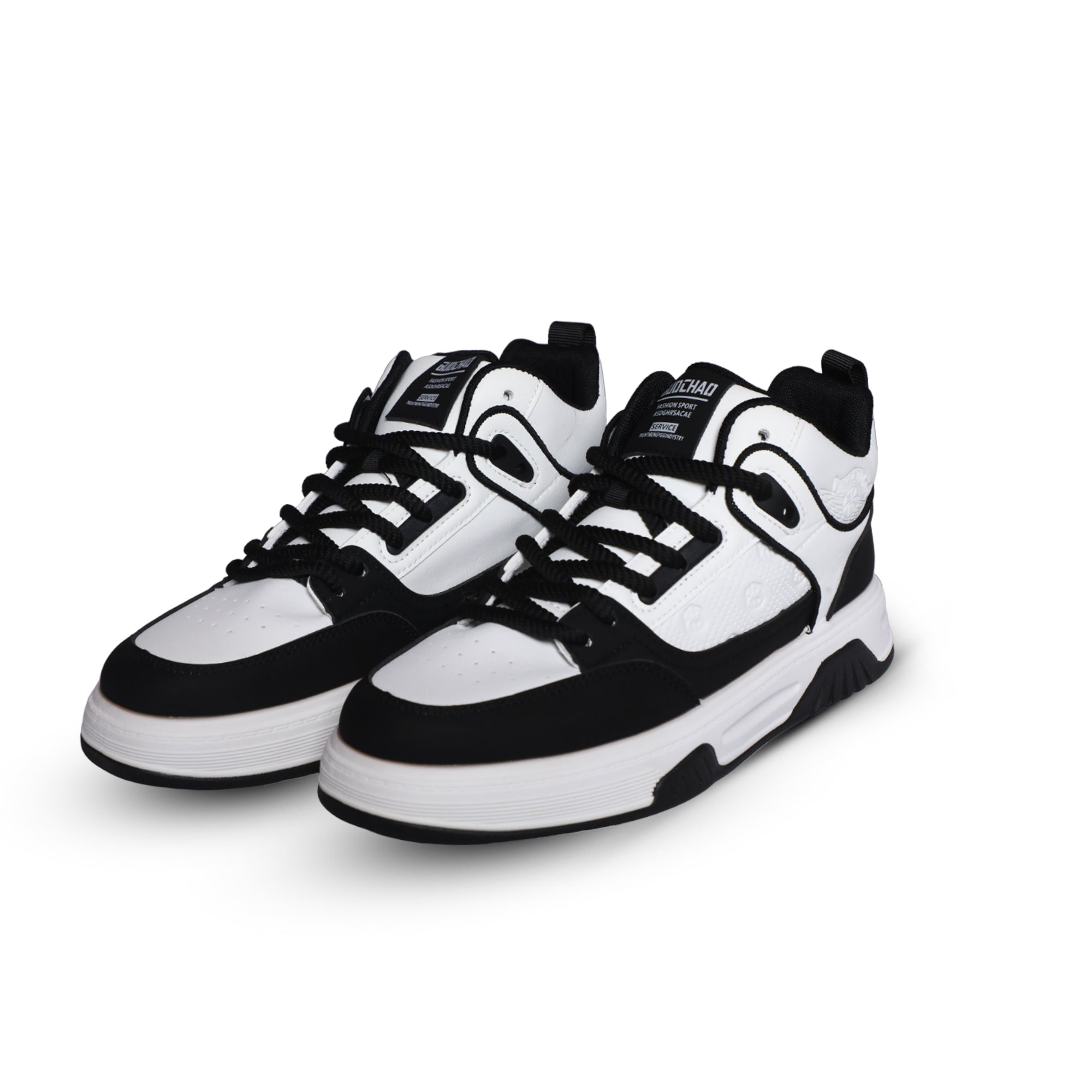 24050 White & Black Sneakers, Sports, Stylish Shoes for Men