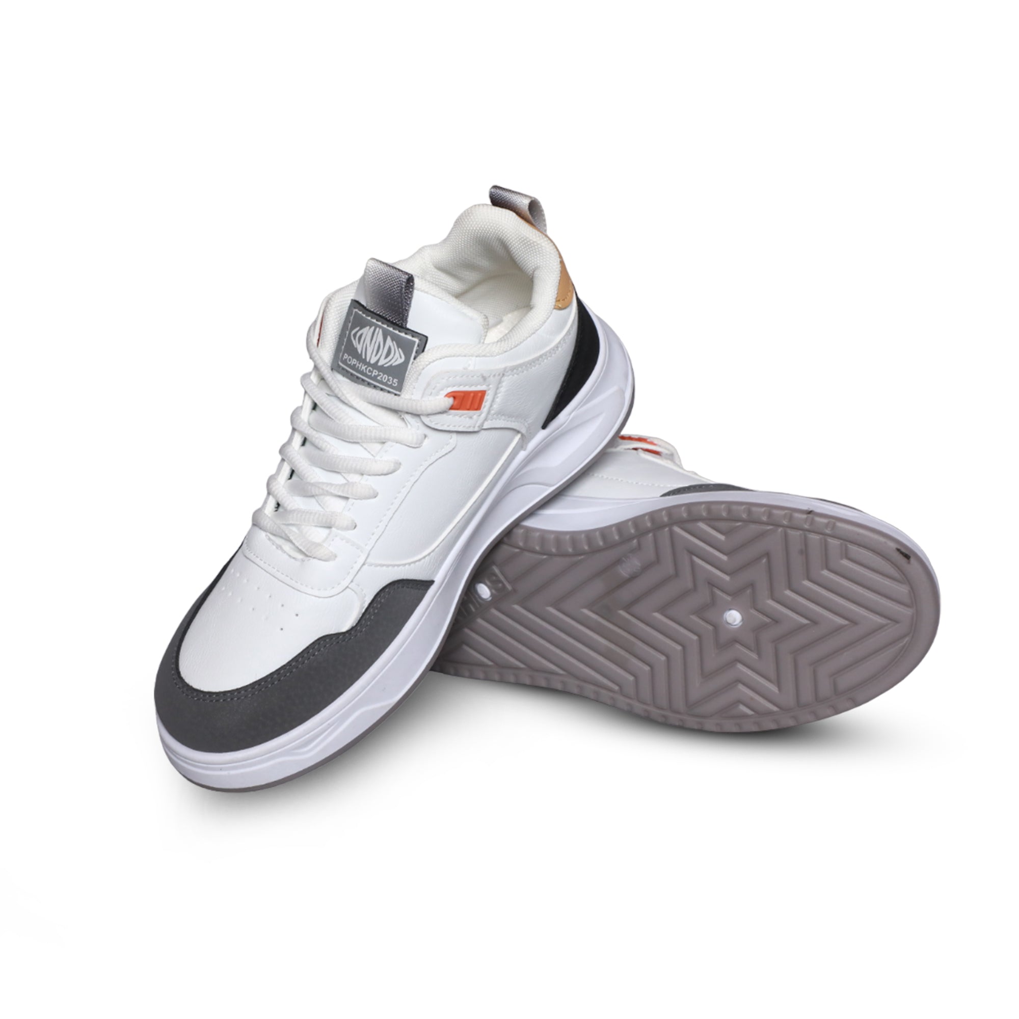 24048 White Sneakers, Sports, Stylish Shoes for Men