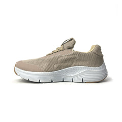 25081-Beige Lightweight Running Comfortable Sneaker