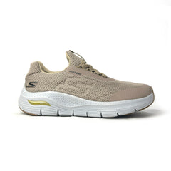 25081-Beige Lightweight Running Comfortable Sneaker