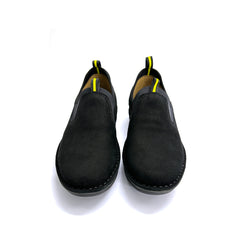 26074-Black Genuine leather breathable non-slip footwear soft sole Casual Shoes for men