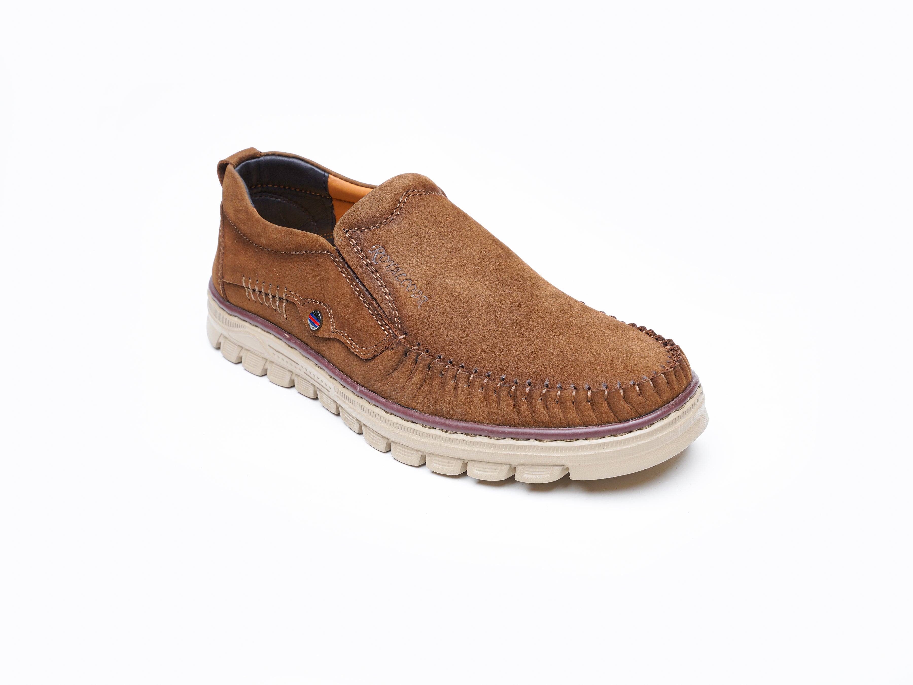 23023 Coffee Cross Border real leather men's trend leisure Casual Shoe